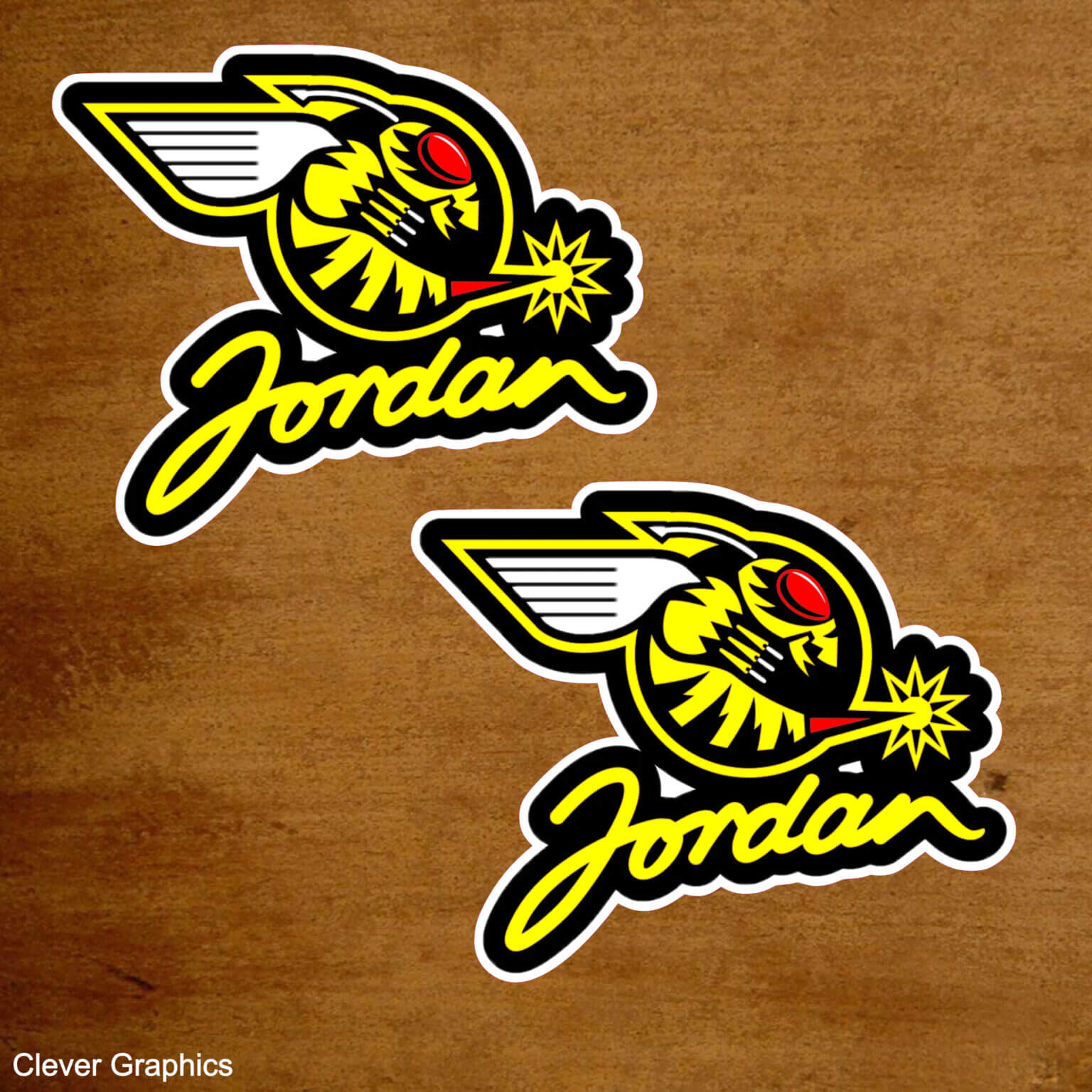 Jordan Buzzin Hornets Sticker - Jordan F1 Stickers