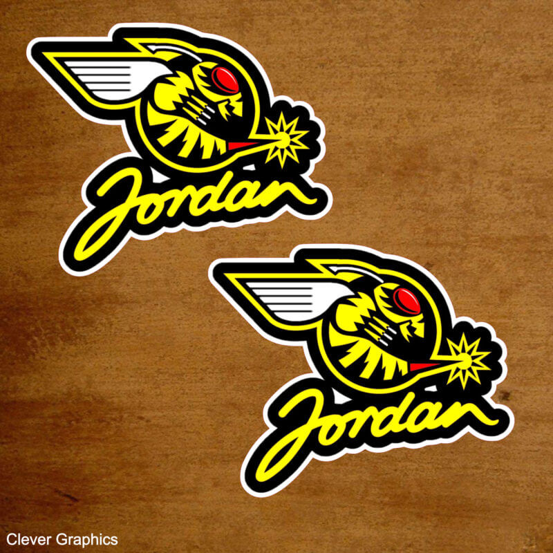 JORDAN F1 BUZZIN HORNETS STICKERS, Classic F1