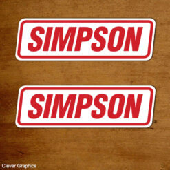 SIMPSON motorsport stickers