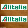 Alitalia Stickers, Classic car stickers.