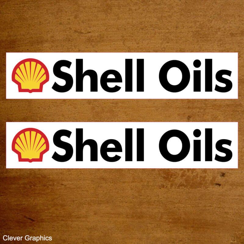 Shell Oils Rectangle (CUSTOM) STICKERS