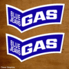 Gas Blue Jeans Sticker