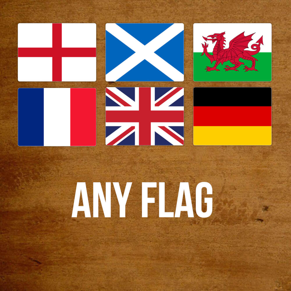 Flag Stickers, Any Flag.