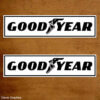 Goodyear Rectangle Decals, Goodyear Oblong Stickers.
