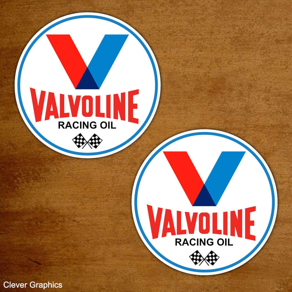 Valvoline Racing Oil Round Sticker