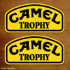 Camel Trophy Stickers, Black and Yellow. Race Stickers.