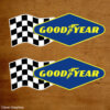 Goodyear Diamond Flag Stickers