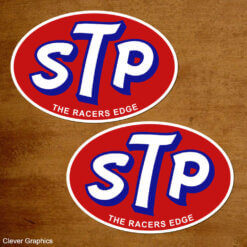 STP Oil The Racers Edge Decal
