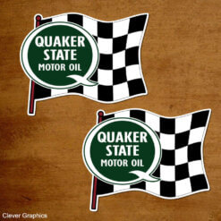 Quaker State Flag Stickers