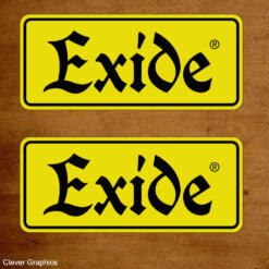 Exide Batteries Sticker Retro Exide Sticker