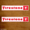 firestone rectangle old style sticker