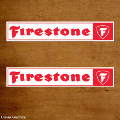 firestone rectangle old style sticker