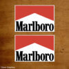 Marlboro Rectangle classic stickers