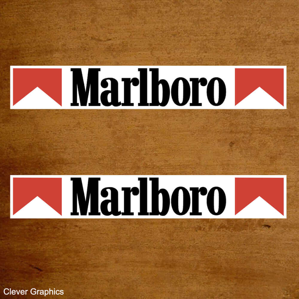 Marlboro Chevrons Oblong Stickers