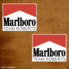 Marlboro Team Roberts classic bike stickers