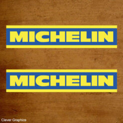 Michelin Yellow Text Sticker