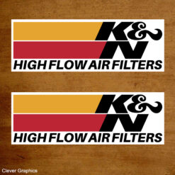 K&N High Flow Filters Sticker