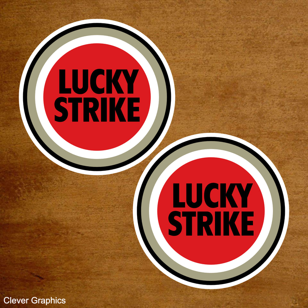 Lucky Strike Motorsport Stickers