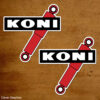 Koni Shock Absorbers Stickers / Decals