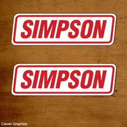 SIMPSON motorsport stickers
