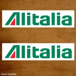 Alitalia Stickers, Classic car stickers.