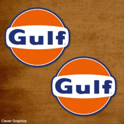 Gulf Racing Stickers