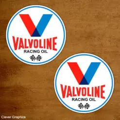 Valvoline Racing Oil Round Sticker