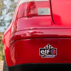 ELF Oil Moto Sticker on car.