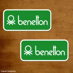 Benetton Green F1 90's sticker