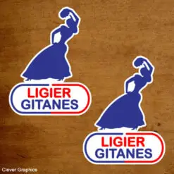 Ligier Gitanes Gypsy Women Retro F1 sticker