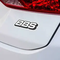 BBS Vinyl Decals on car bumper