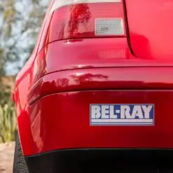 Bel-Ray lubricants sticker on car bumper