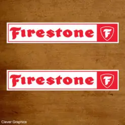 firestone rectangle old style sticker