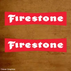 firestone red sticker