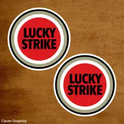 Lucky Strike Motorsport Stickers